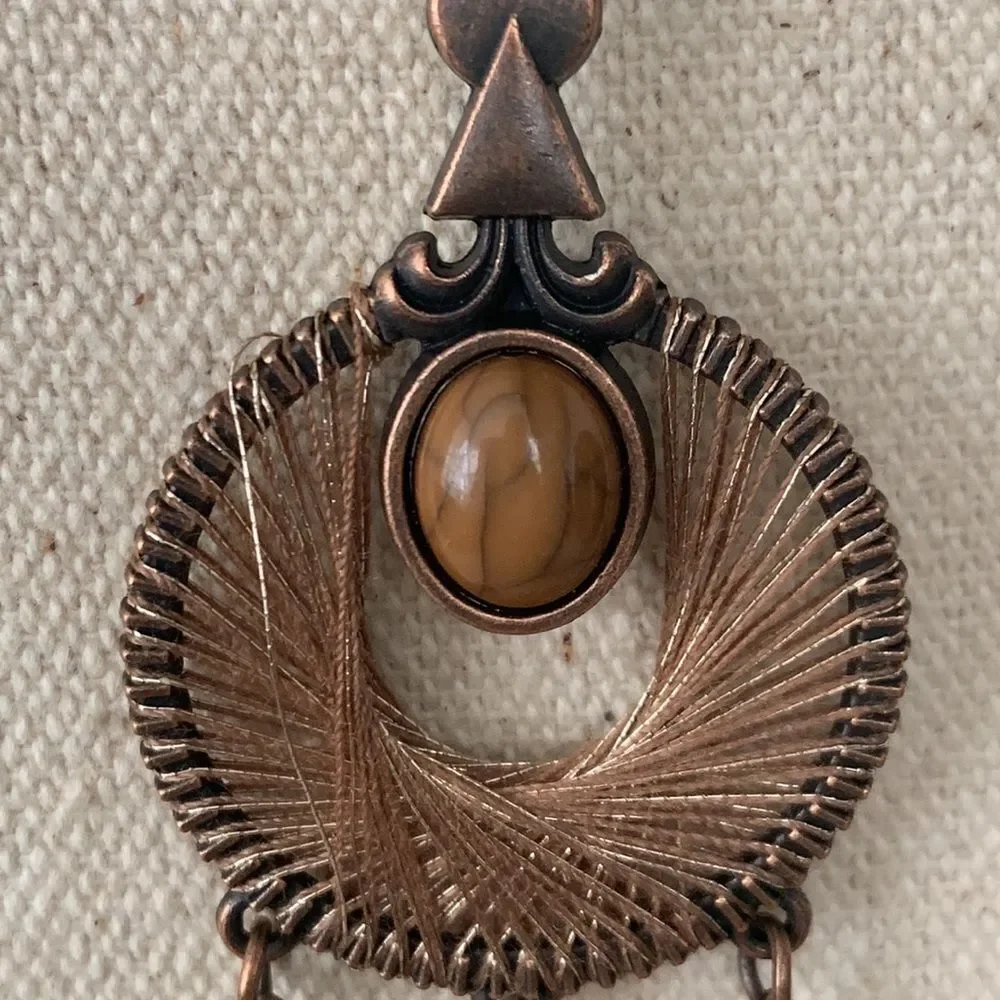 Set of 3 Men’s Boho Pendant Necklaces with Tassels